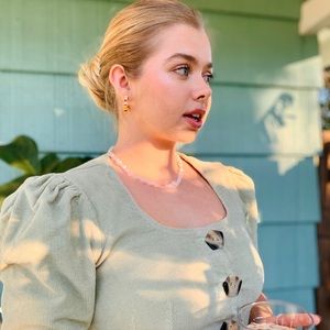 corduroy cropped blouse